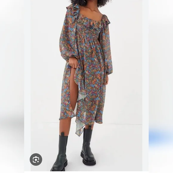 For Love & Lemons | Brittany Midi Dress - Picture 3 of 6